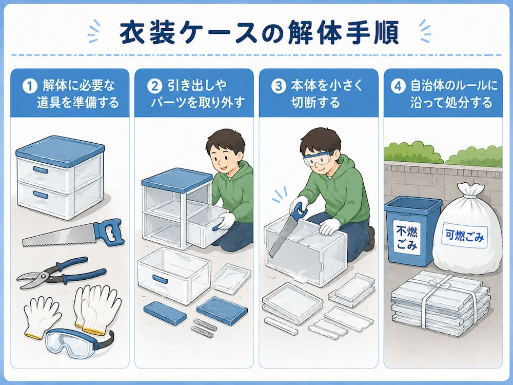 5fb733203307c0921feee93dbcb8e634 プラスチック製の衣装ケースを解体する方法